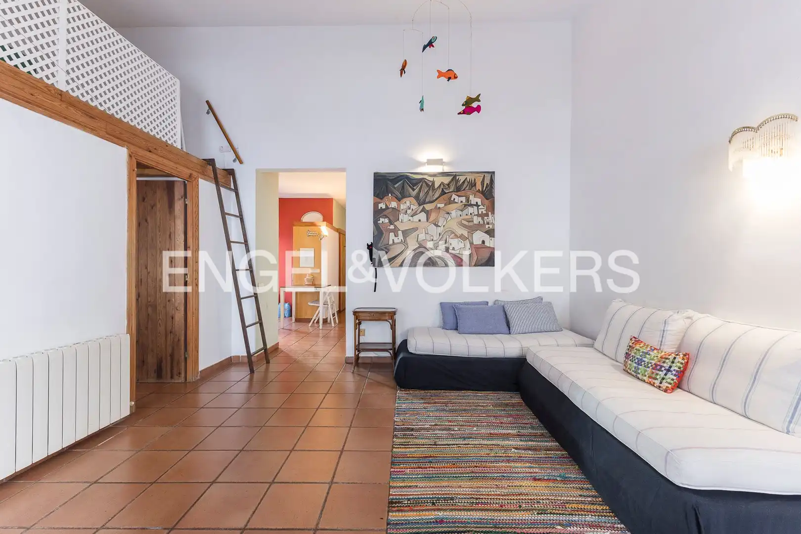 Living room of Houses for sale in Barcelona  with Heating, Terrace and Storage room