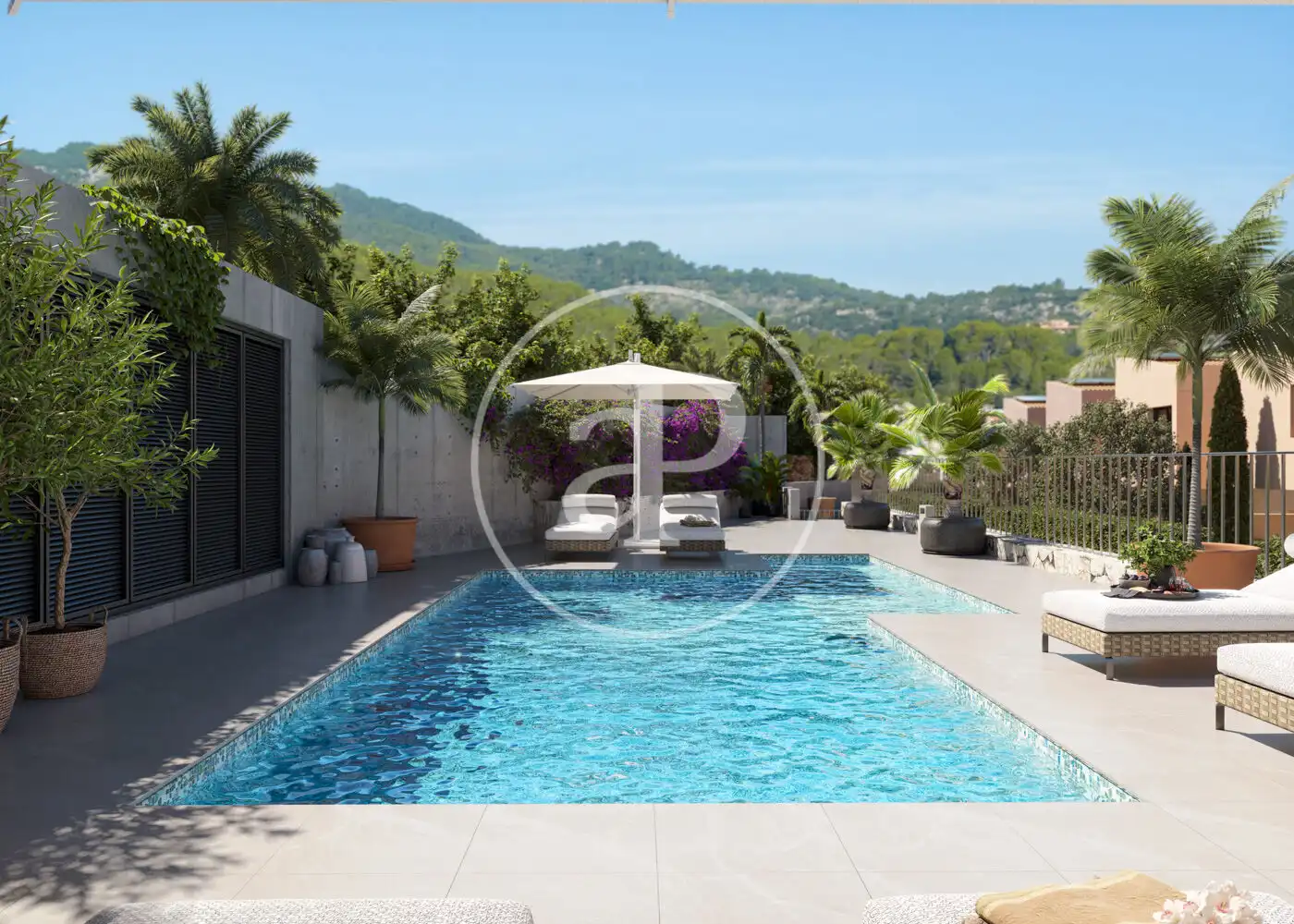Piscina de Casa o xalet en venda en Esporles amb Jardí privat, Terrassa i Piscina