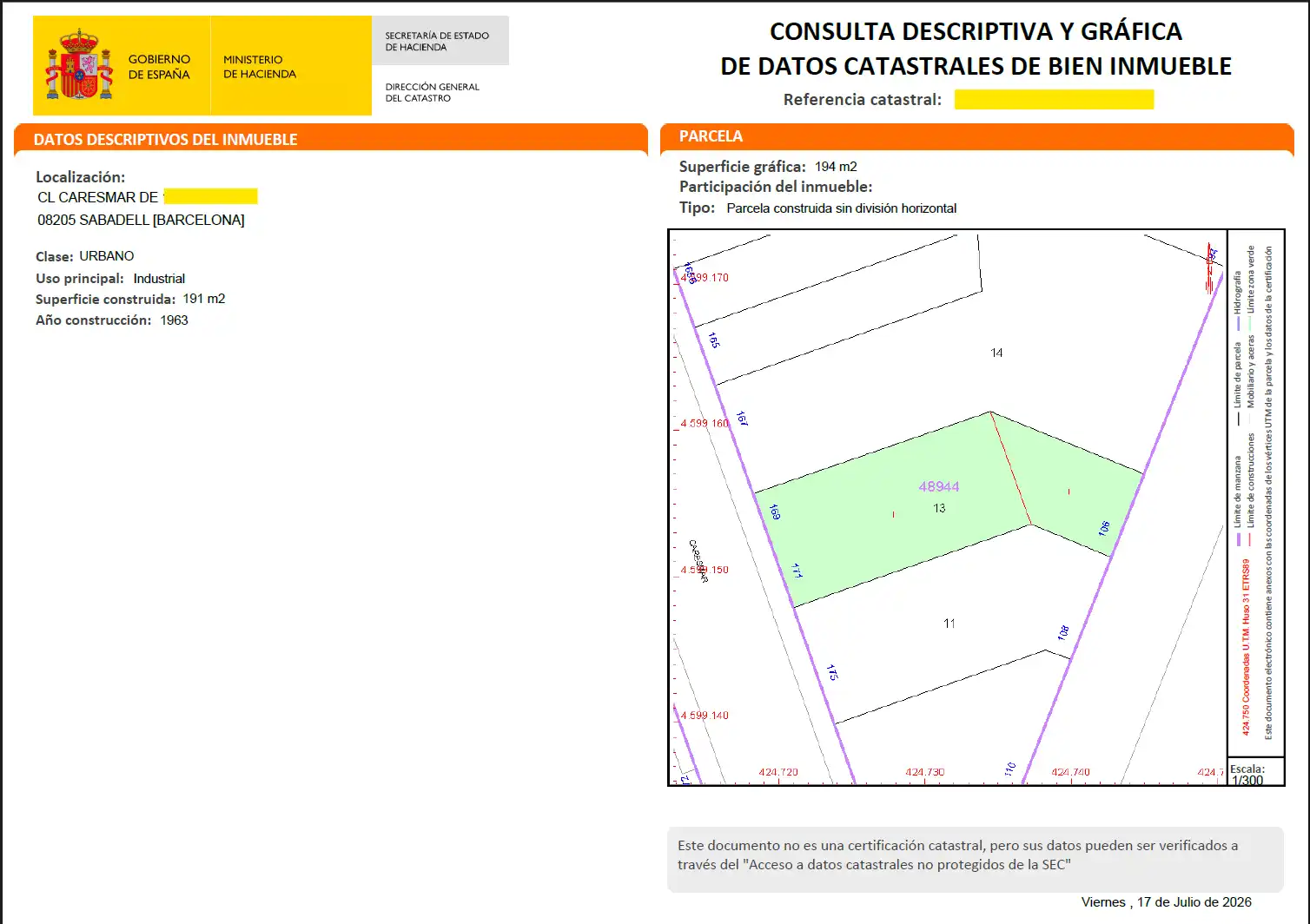 Residential for sale in Sabadell