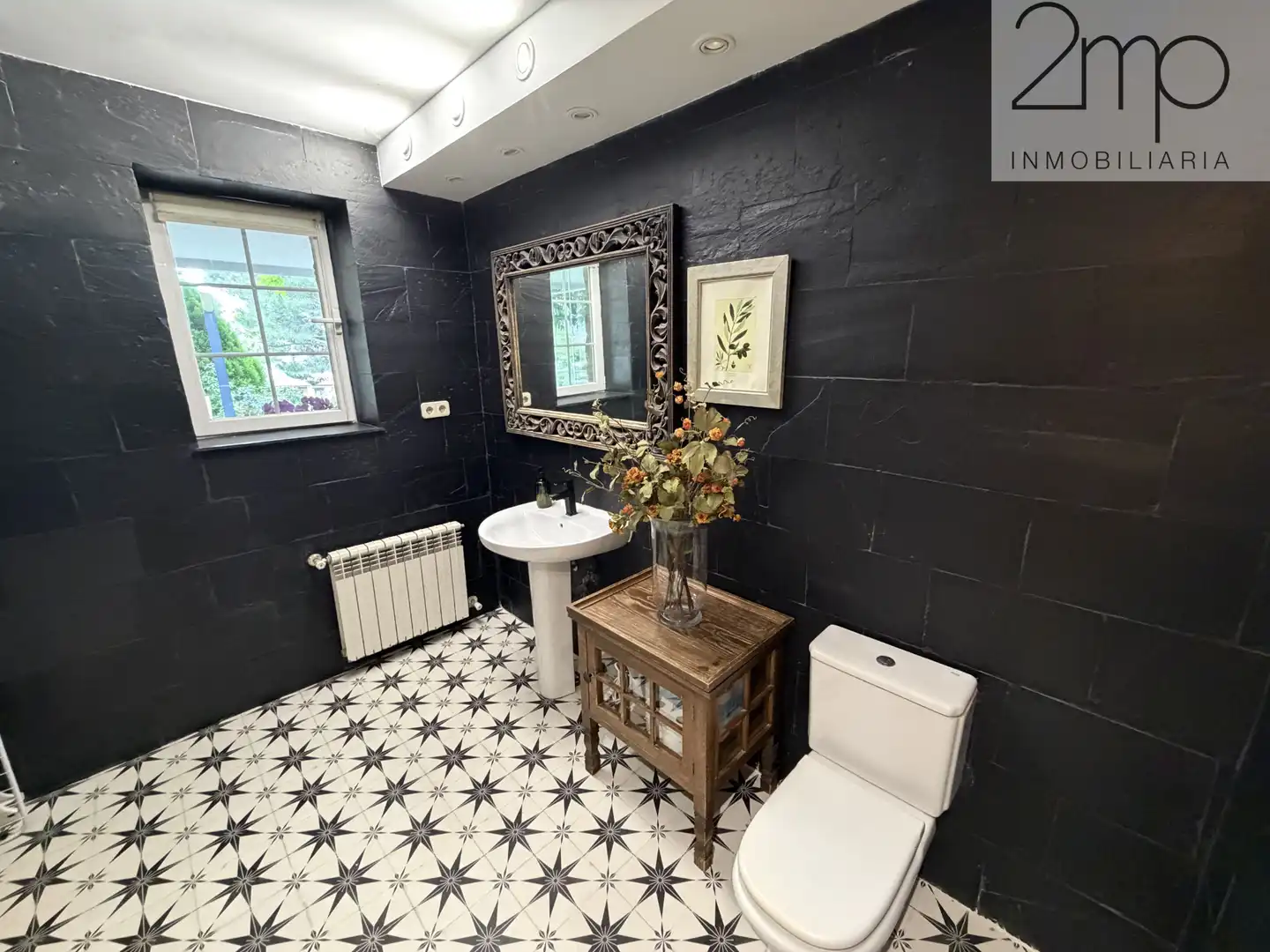 Badezimmer von Haus oder Chalet zur Miete in Manzanares El Real mit Heizung, Privatgarten und Parkett