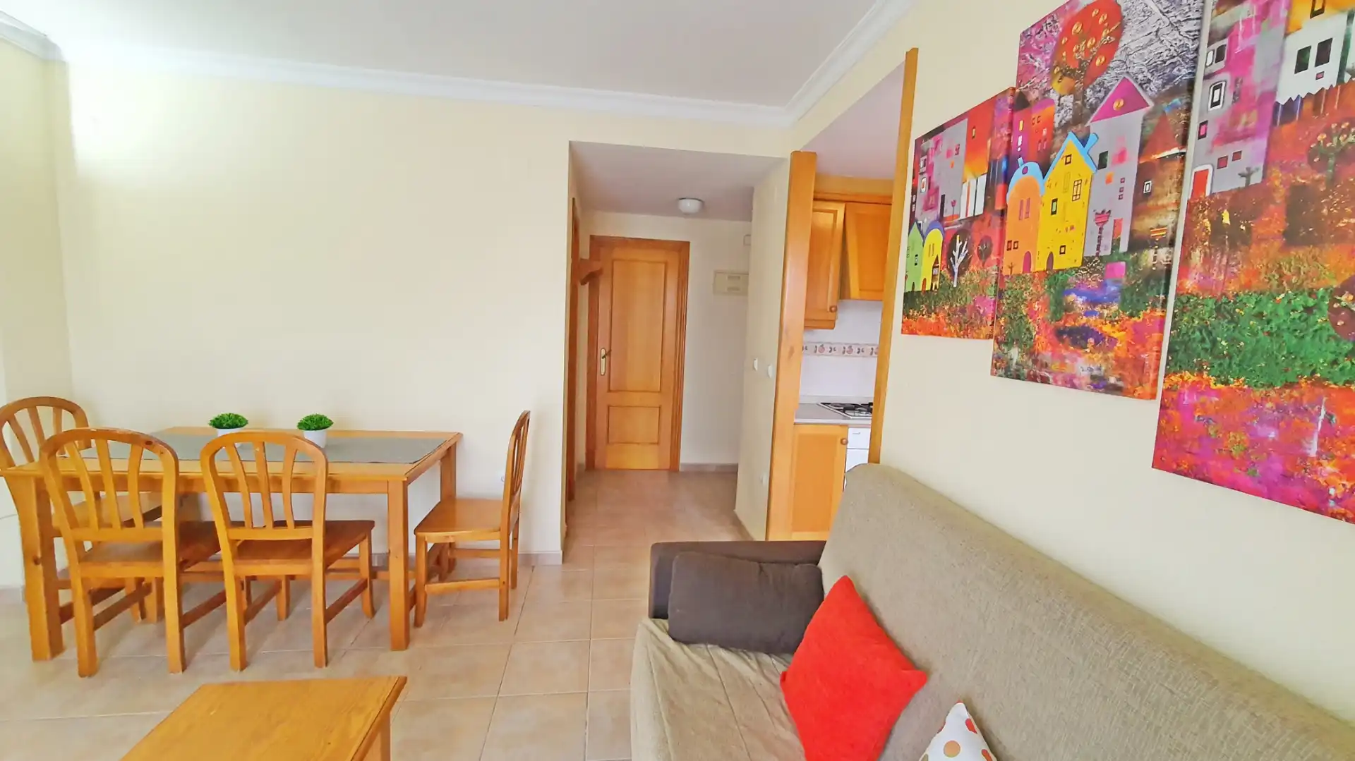 Sala de estar de Apartamento de alquiler en Xeraco con Aire acondicionado, Calefacción y Terraza