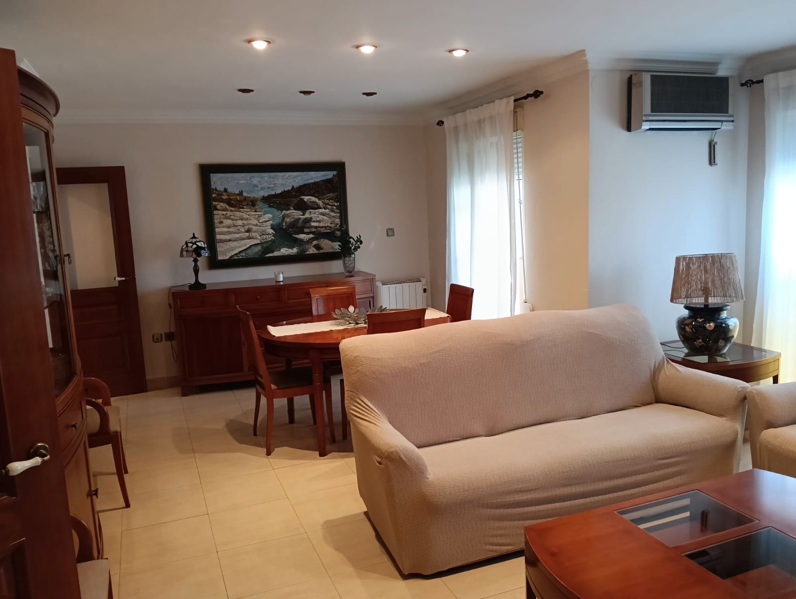 Living room of Flat for rent in Xàtiva  with Air Conditioner, Heating and Furnished