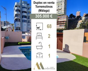 Vista exterior de Dúplex en venda en Torremolinos amb Aire condicionat, Terrassa i Moblat