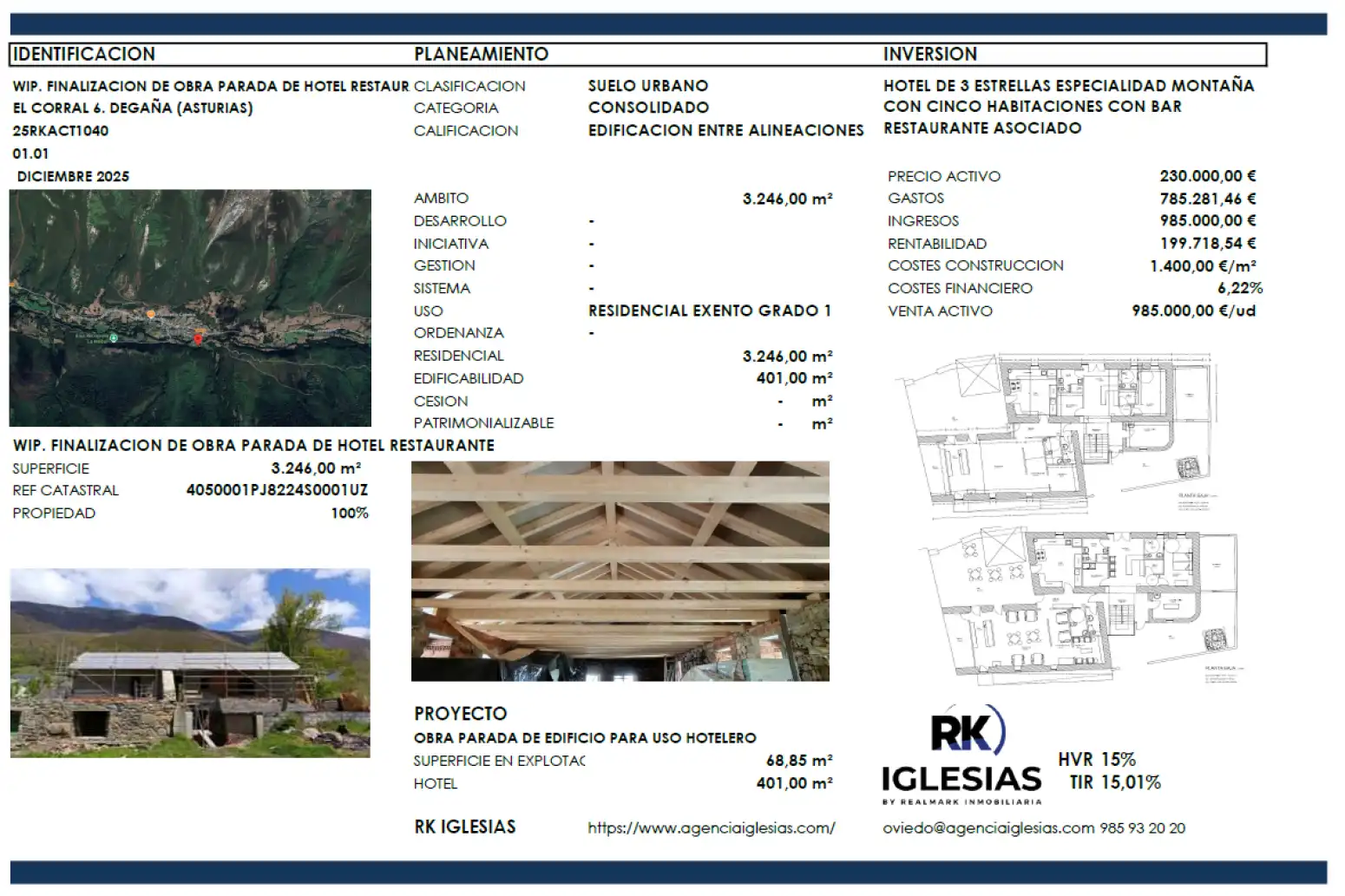 Edificio en venta en Degaña