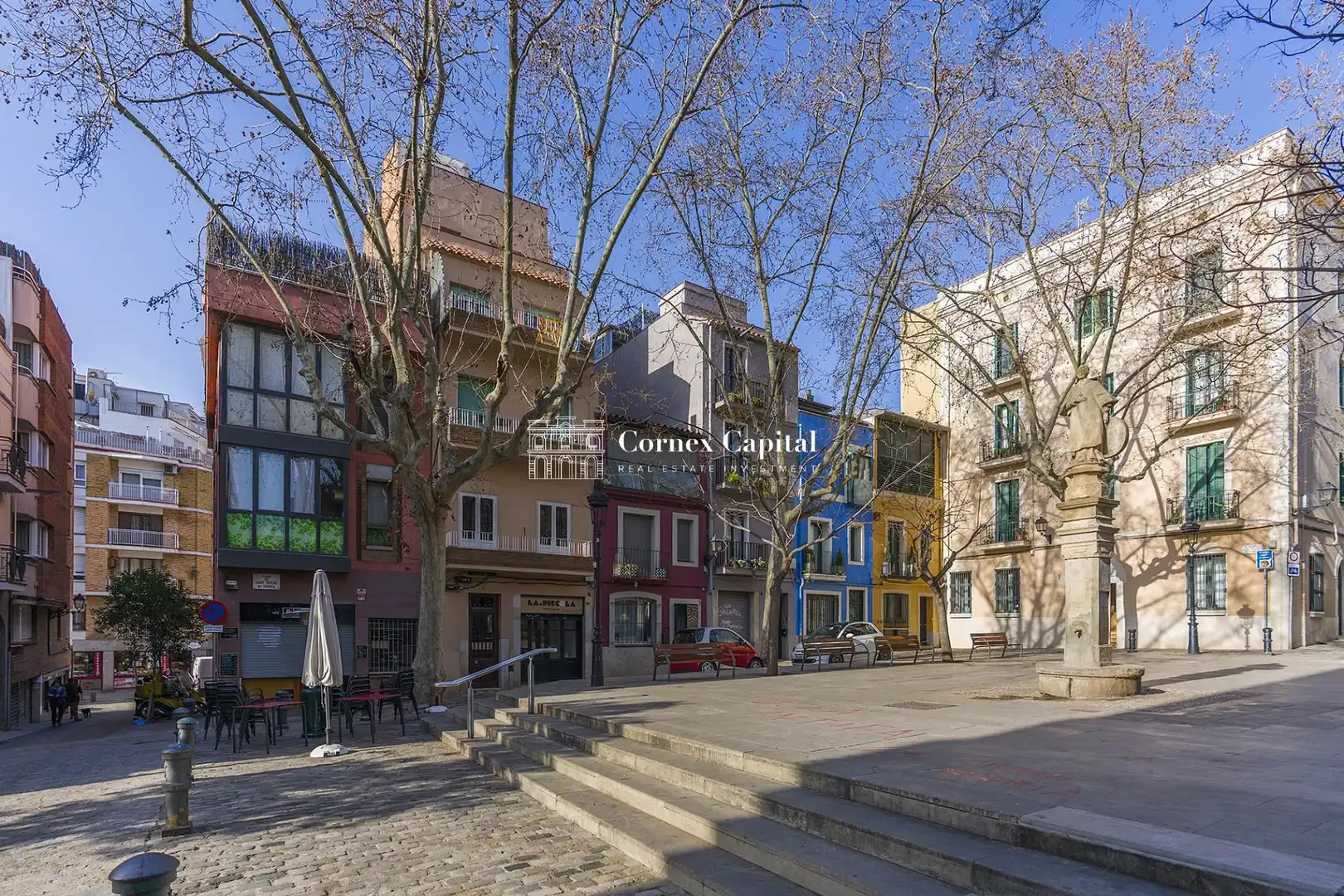 Exterior view of Flat for sale in Barcelona  with Air Conditioner, Heating and Private garden