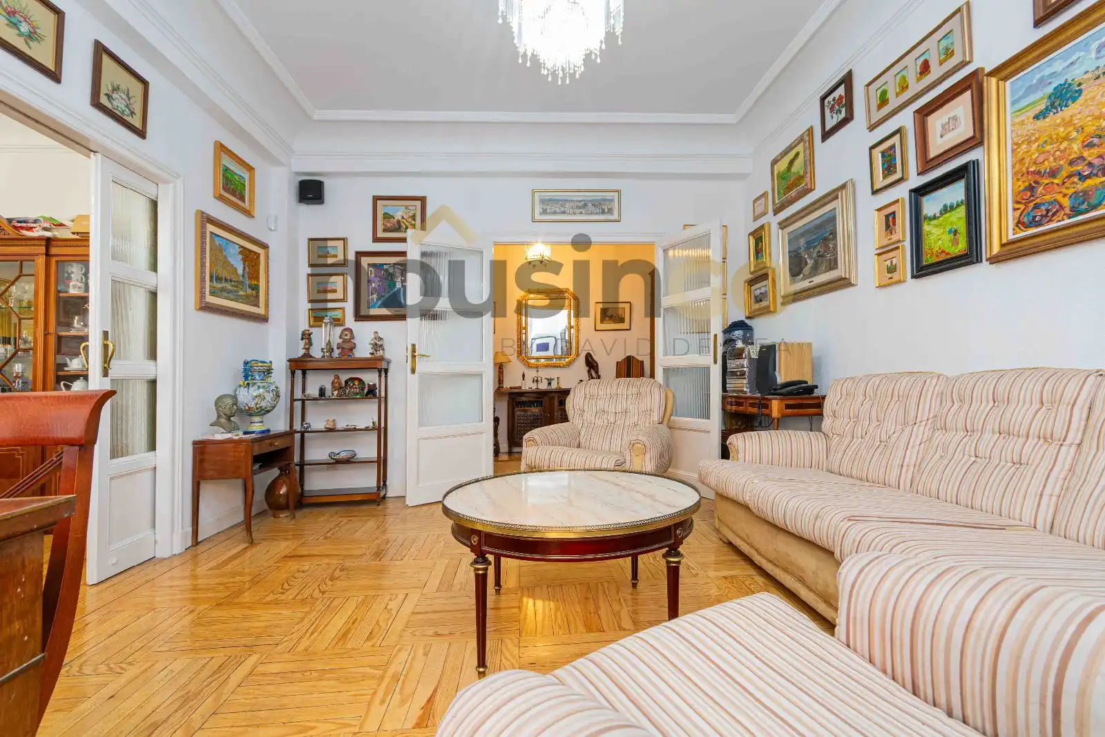 Living room of Flat for sale in Madrid  with Heating, Terrace and Storage room