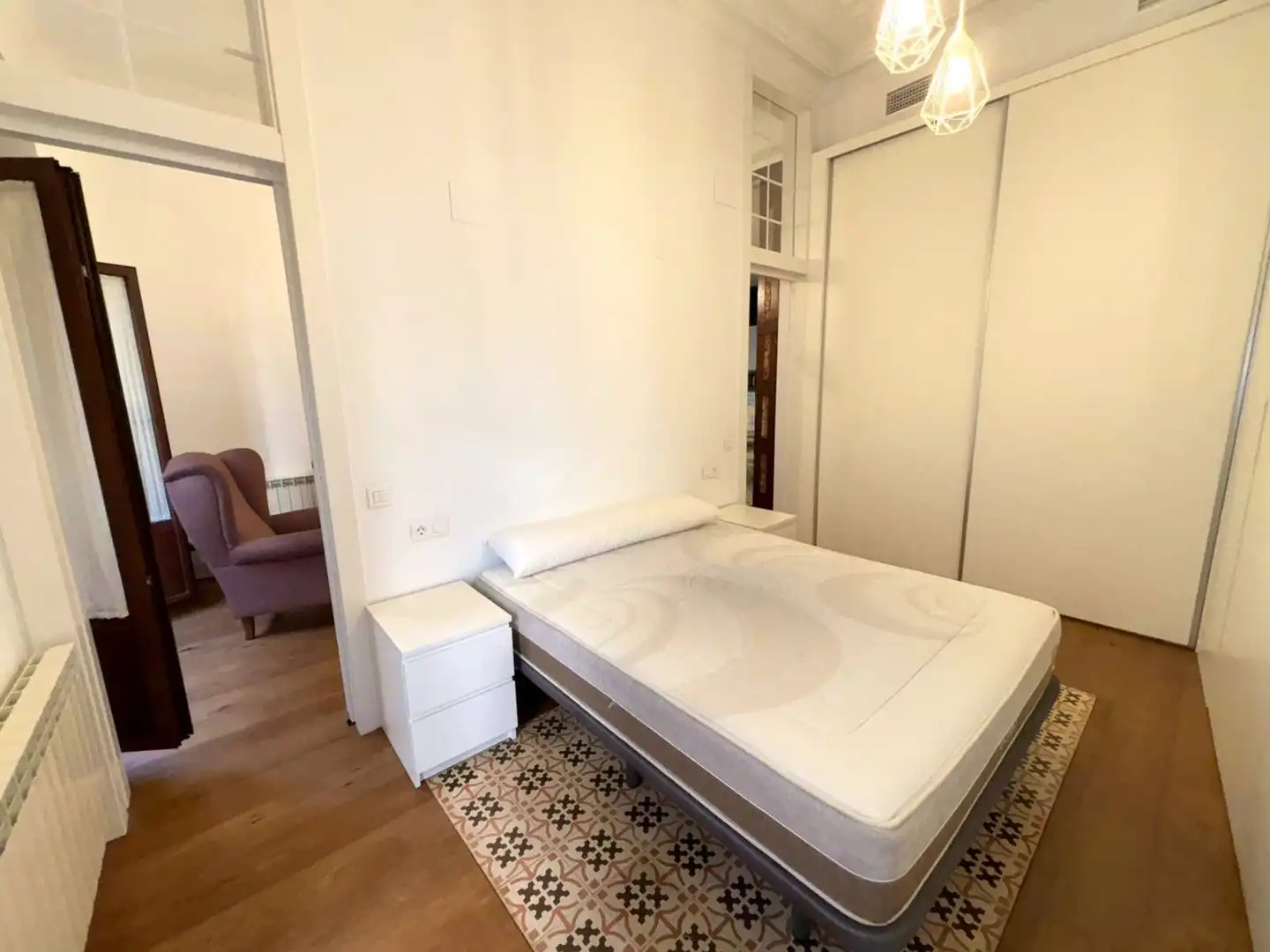 Schlafzimmer von Wohnung zur Miete in Murcia mit Klimaanlage, Heizung und Möbliert