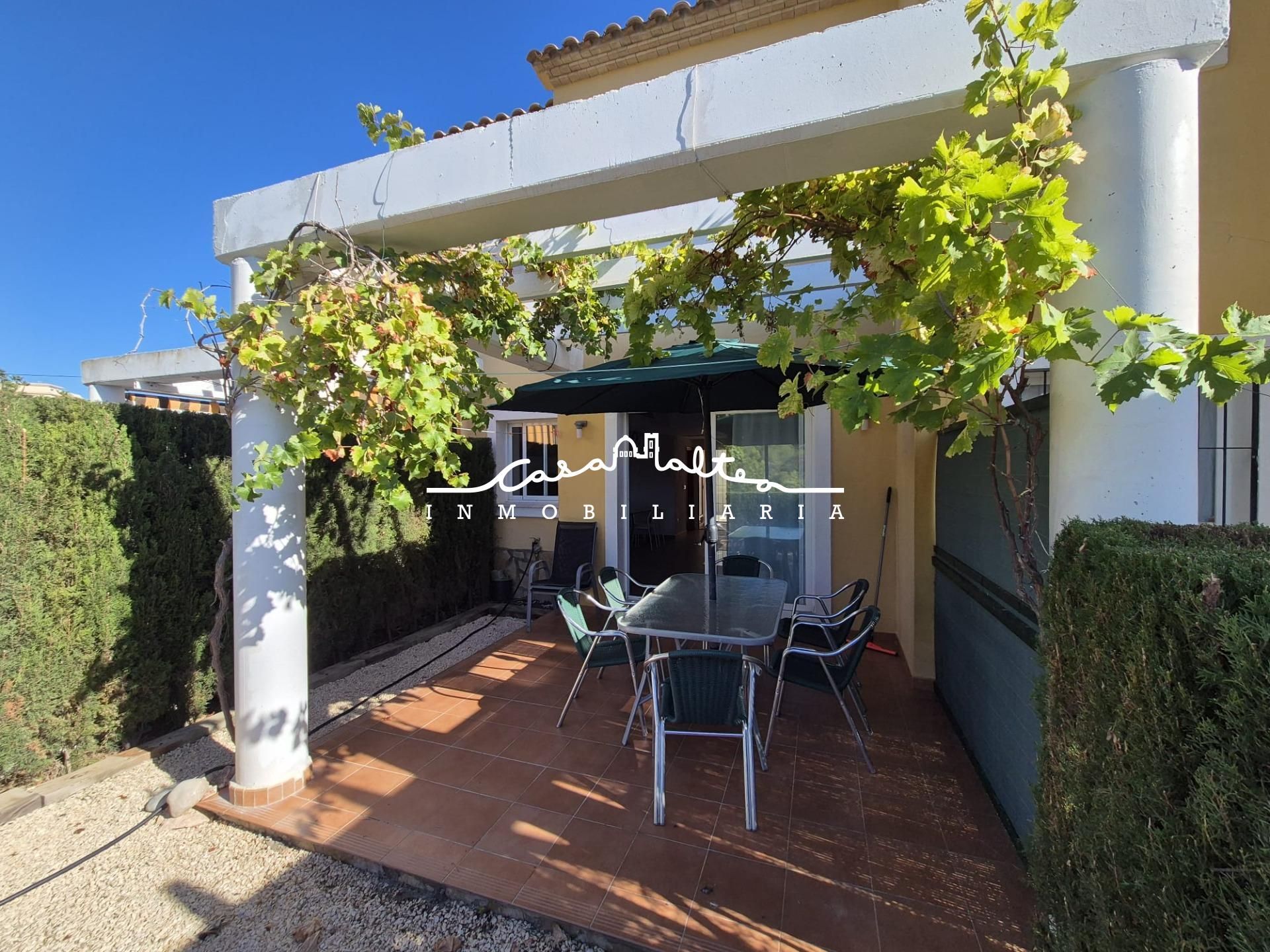 Terrace of House or chalet to rent in Calpe / Calp  with Air Conditioner, Private garden and Balcony