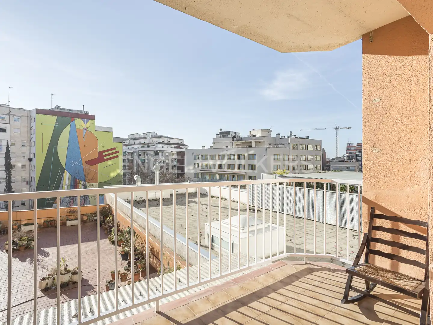 Terraza de Piso de alquiler en Barcelona con Calefacción, Parquet y Balcón