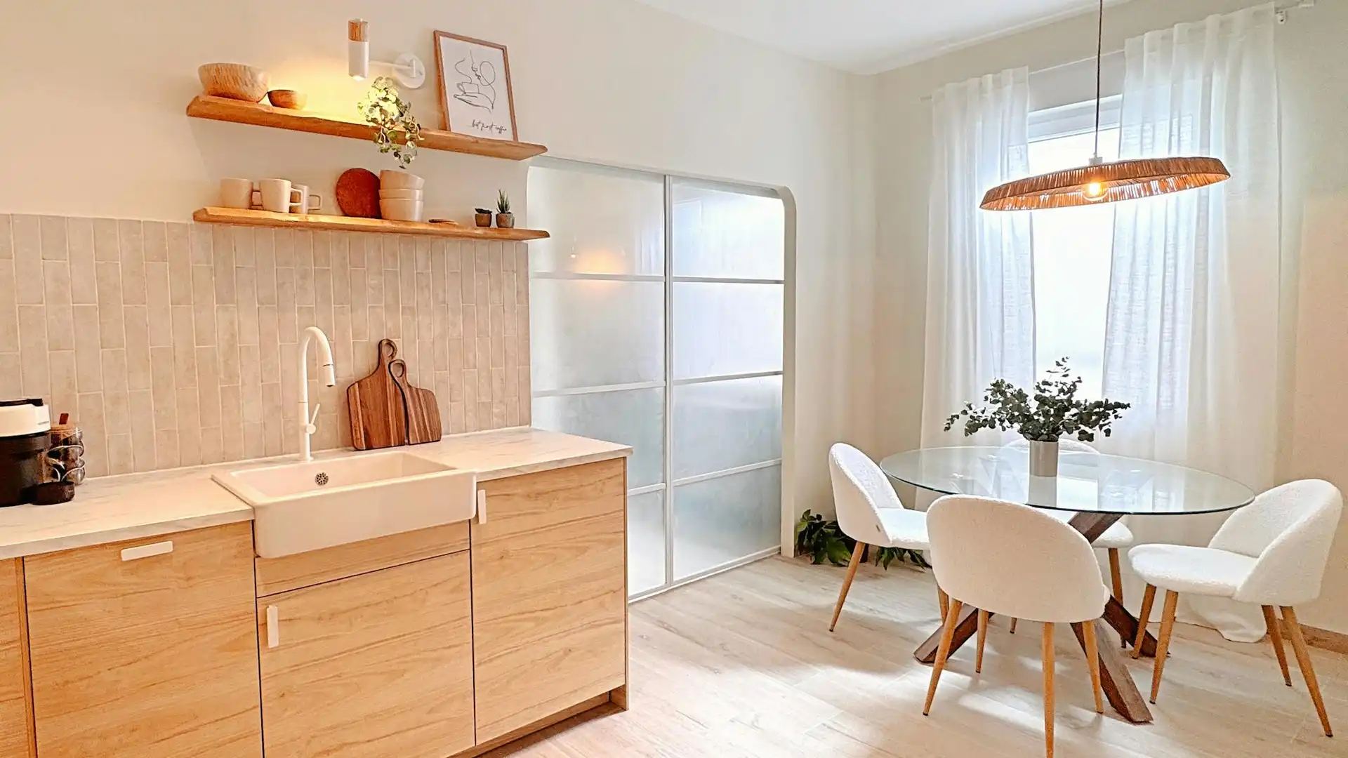 Kitchen of Flat for rent in Madrid  with Air Conditioner, Heating and Furnished