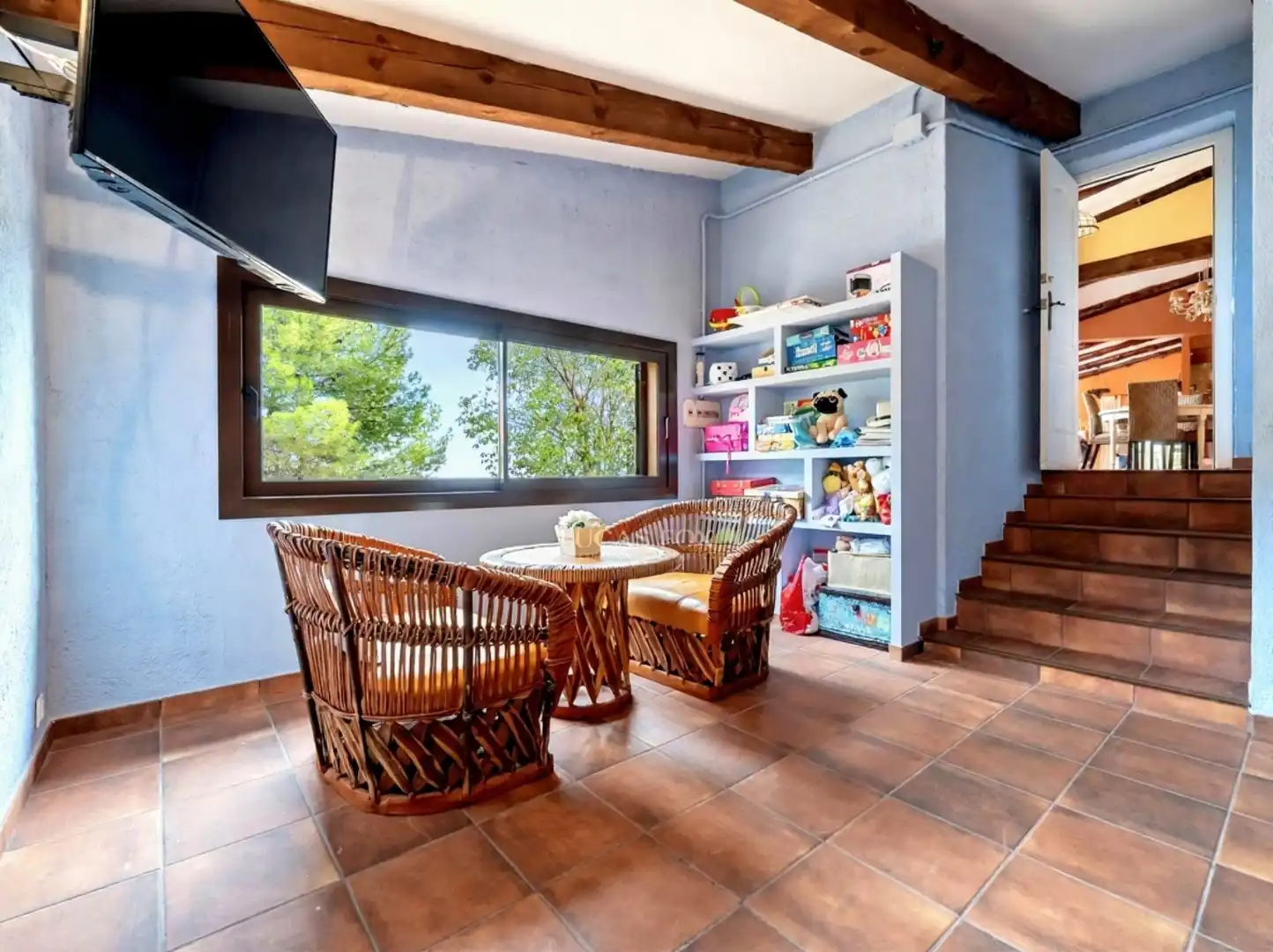 Sala de estar de Casa o chalet en venta en Roda de Berà con Aire acondicionado, Calefacción y Jardín privado