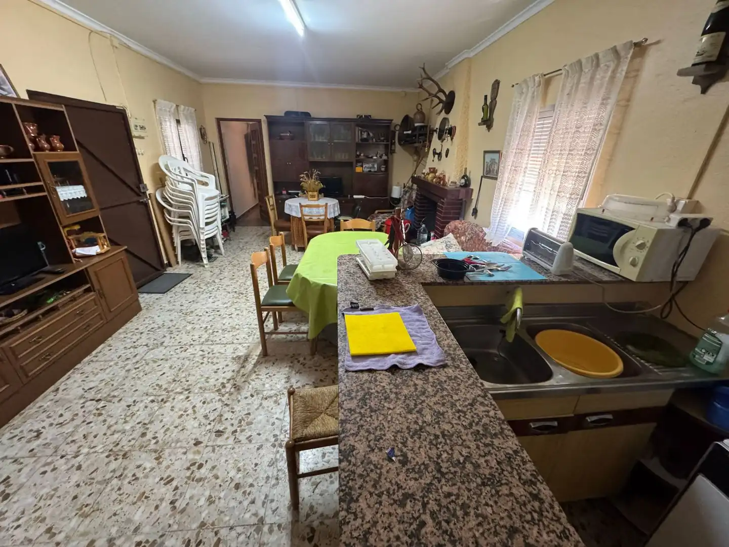 Cocina de Finca rústica en venta en Valdepeñas con Piscina