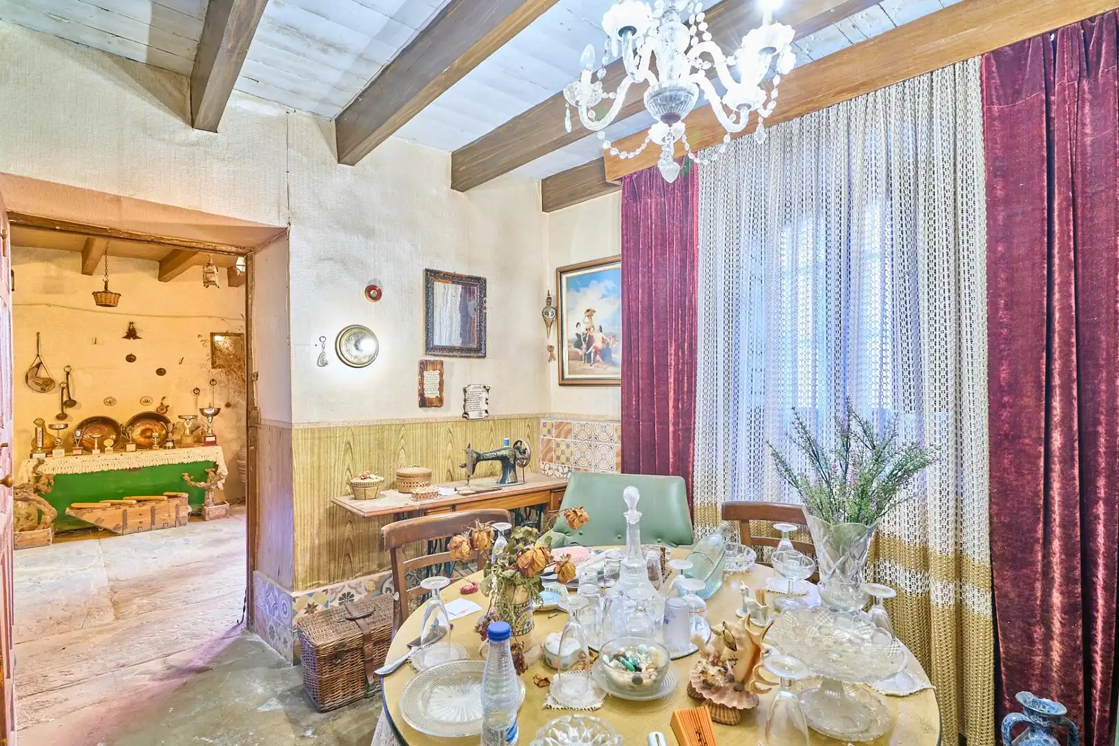 Comedor de Finca rústica en venta en La Maya  con Jardín privado, Terraza y Trastero
