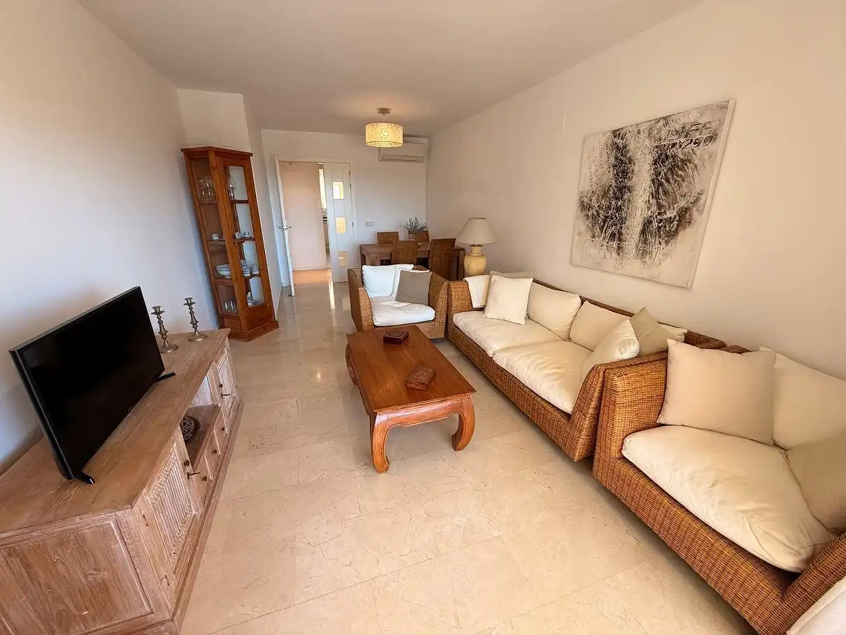 Wohnzimmer von Wohnungen zur Miete in Altea mit Klimaanlage, Heizung und Terrasse