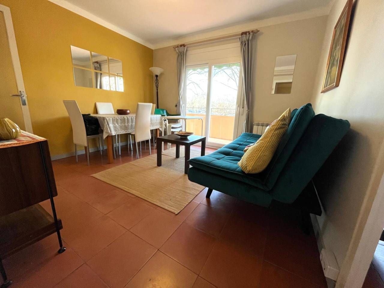 Living room of Flat for sale in Girona Capital  with Heating and Balcony