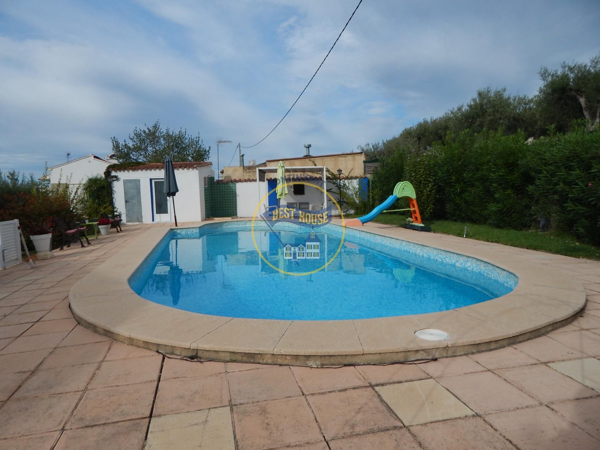 Piscina de Casa o xalet en venda en Ontinyent amb Calefacció, Jardí privat i Terrassa
