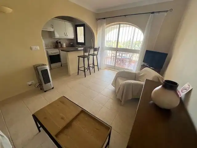 Sala de estar de Piso en venta en Benissa con Aire acondicionado, Jardín privado y Terraza