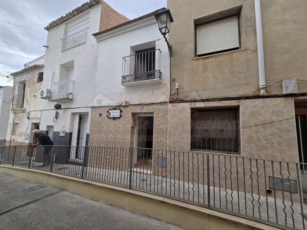 Exterior view of Single-family semi-detached for sale in Sax  with Swimming Pool