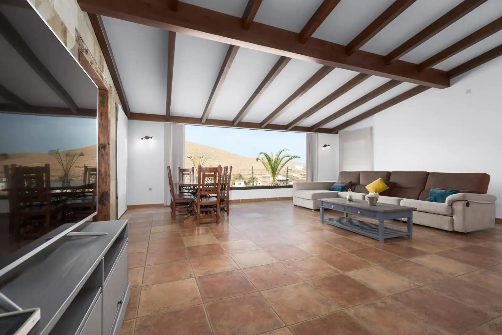 Sala de estar de Casa o chalet en venta en Pájara con Aire acondicionado, Jardín privado y Piscina