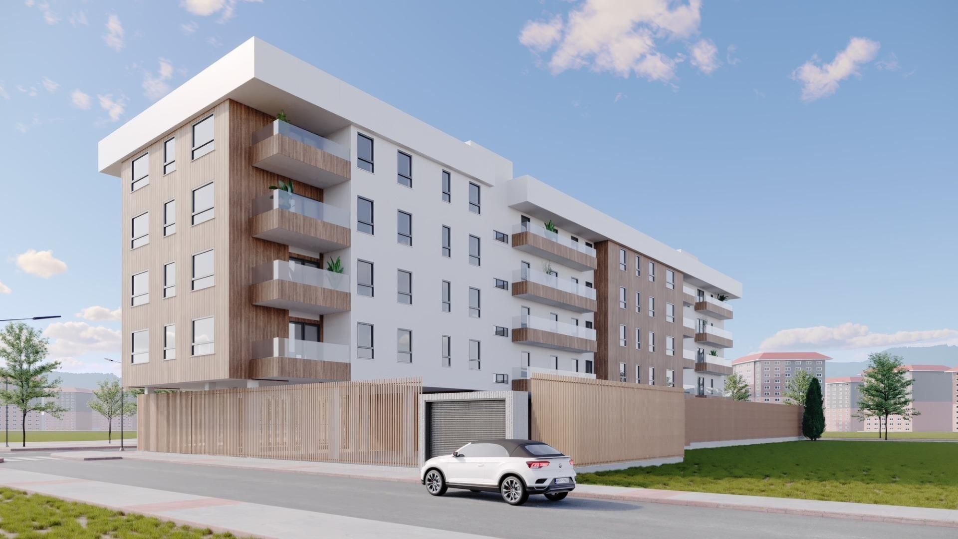 Exterior view of Flat for sale in León Capital   with Heating, Private garden and Terrace