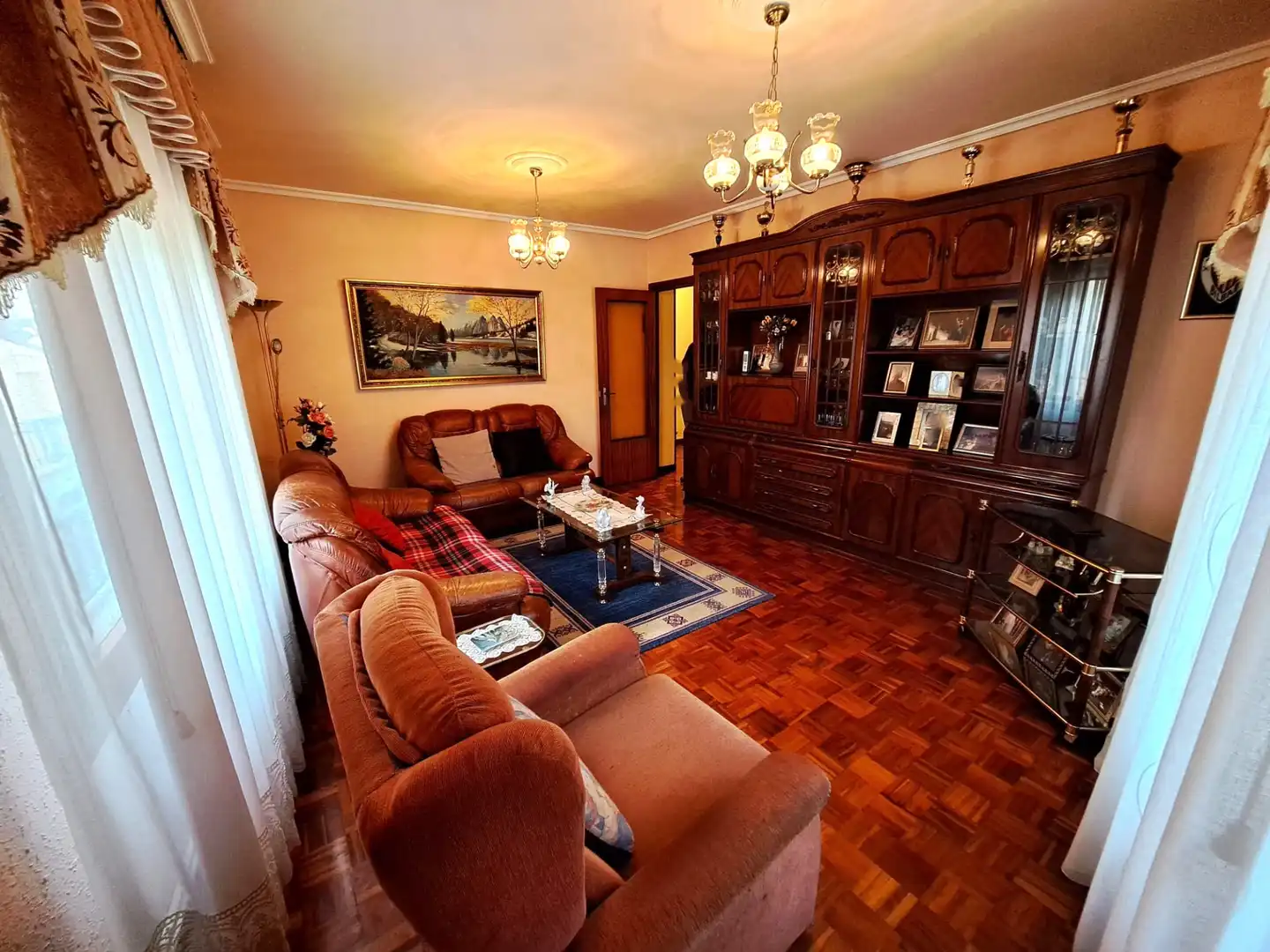 Sala de estar de Piso en venta en Haro con Calefacción, Amueblado y Balcón