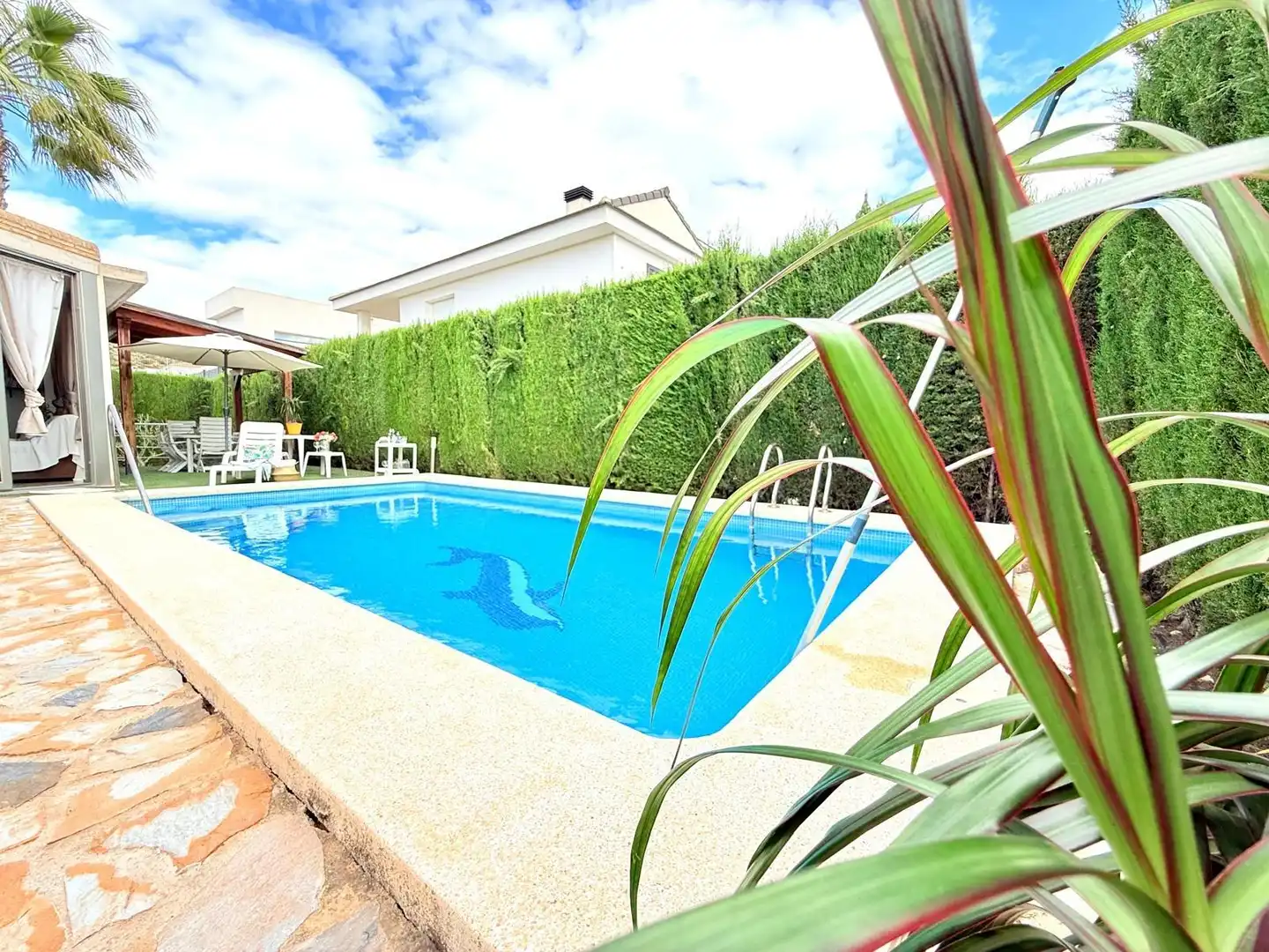 Piscina de Casa o xalet en venda en Molina de Segura amb Aire condicionat, Jardí privat i Terrassa