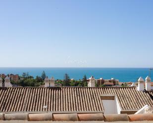 Exterior view of Single-family semi-detached for sale in Málaga Capital  with Air Conditioner, Terrace and Swimming Pool