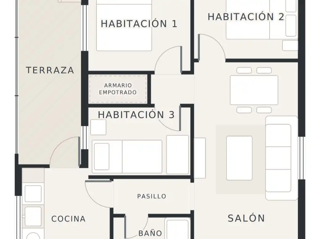 Wohnung zur Miete in  Madrid Capital mit Klimaanlage und Terrasse
