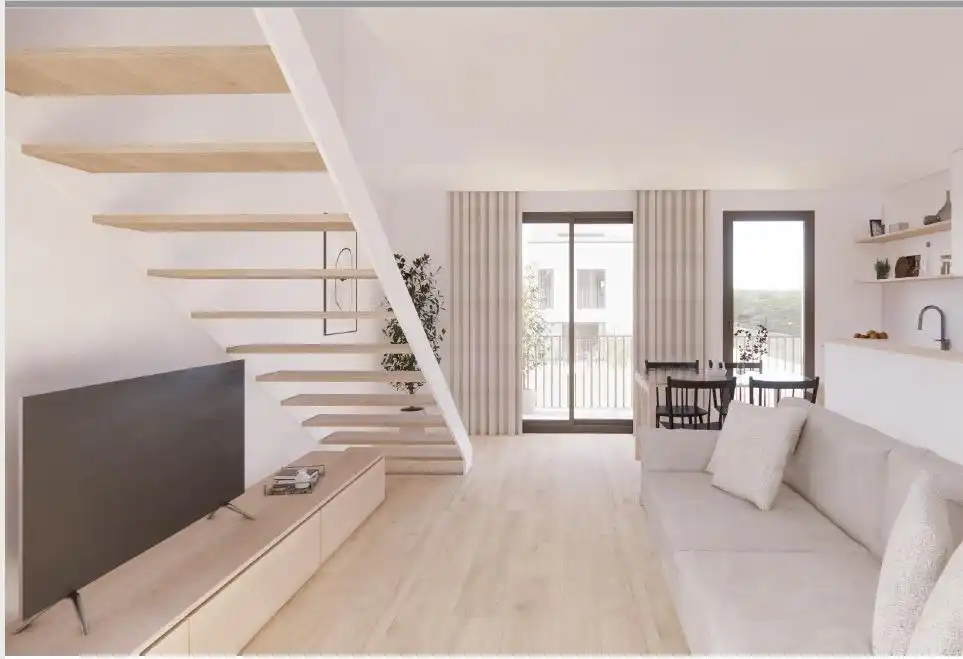 Sala de estar de Dúplex en venta en Castellar del Vallès con Aire acondicionado, Calefacción y Parquet