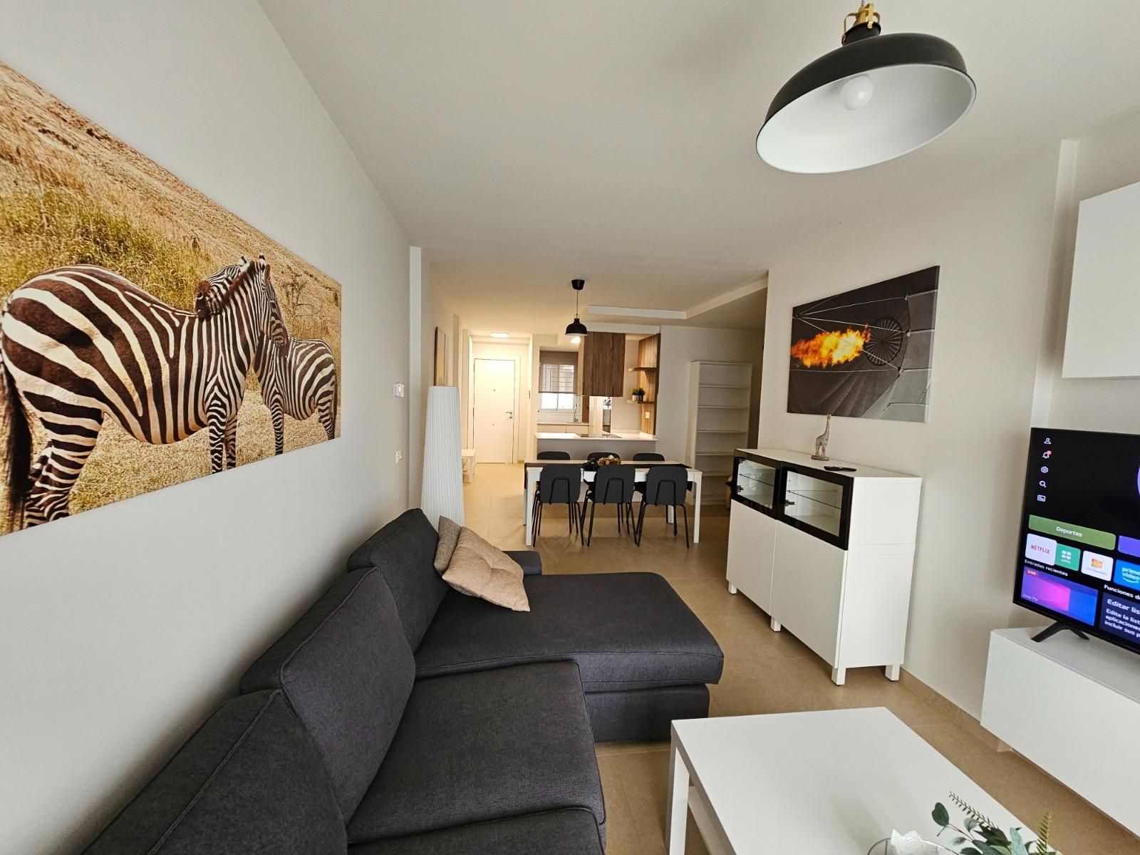 Living room of Flat to rent in Armilla  with Heating, Terrace and Balcony