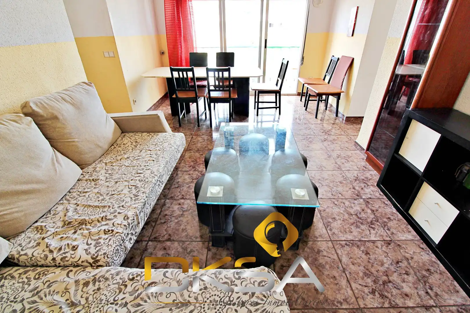 Wohnzimmer von Wohnung zum Verkauf in Almazora / Almassora mit Klimaanlage, Heizung und Terrasse