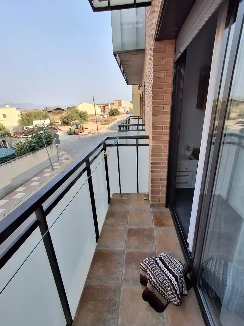 Balcony of Flat for sale in L'Aldea  with Air Conditioner, Storage room and Furnished