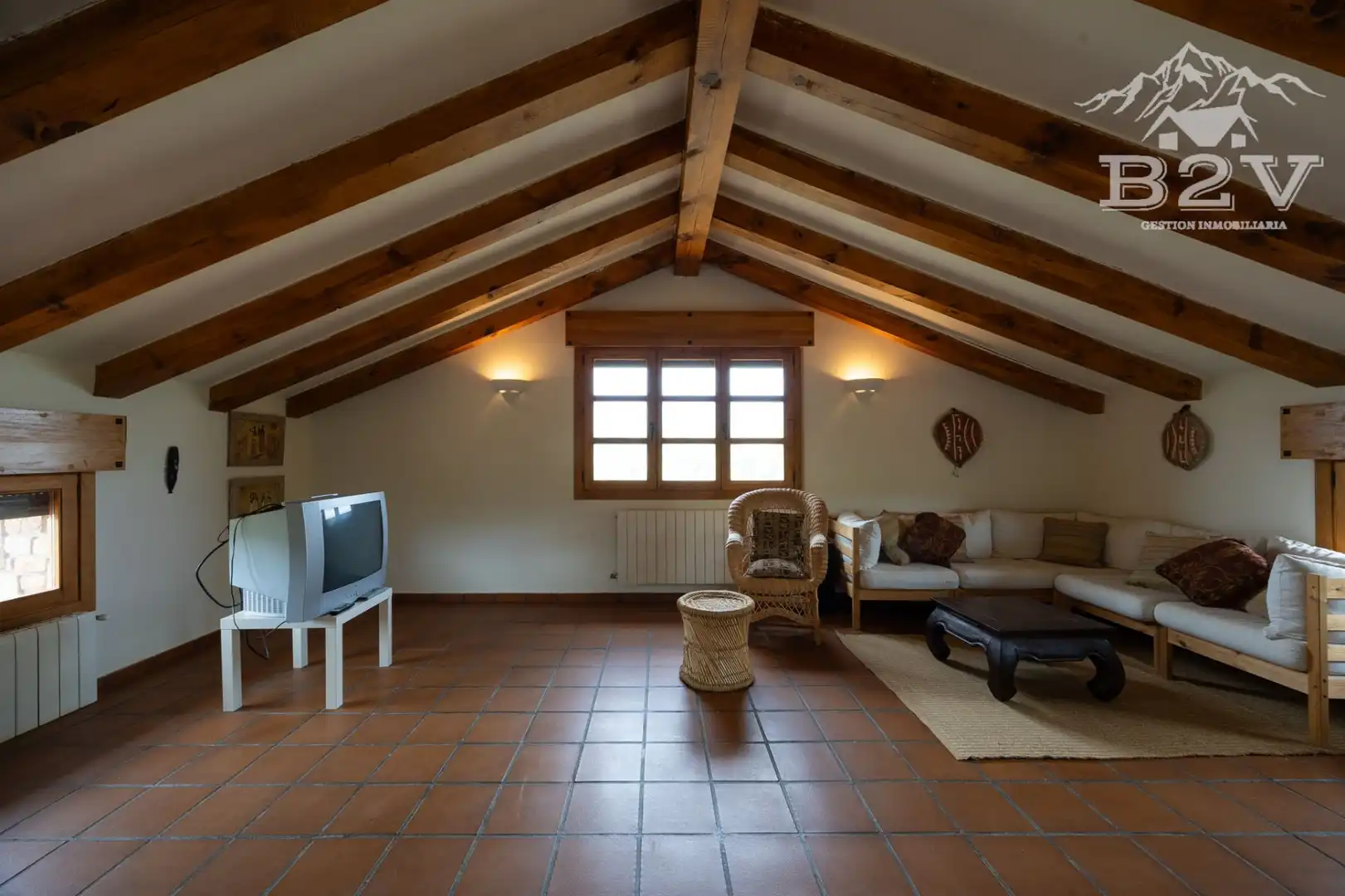 Sala de estar de Casa o chalet en venta en Garganta de los Montes con Aire acondicionado, Calefacción y Jardín privado