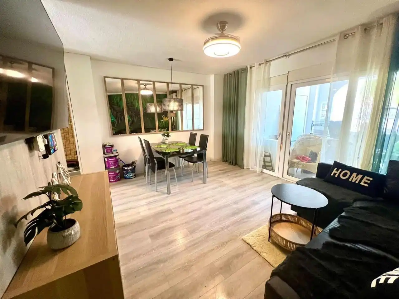 Sala de estar de Apartamento en venta en La Manga del Mar Menor con Aire acondicionado, Parquet y Terraza