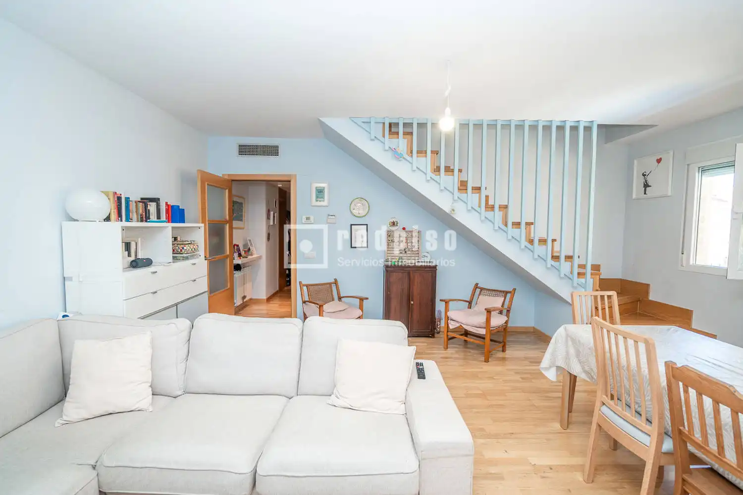 Sala de estar de Piso en venta en Arroyomolinos (Madrid) con Aire acondicionado, Calefacción y Jardín privado