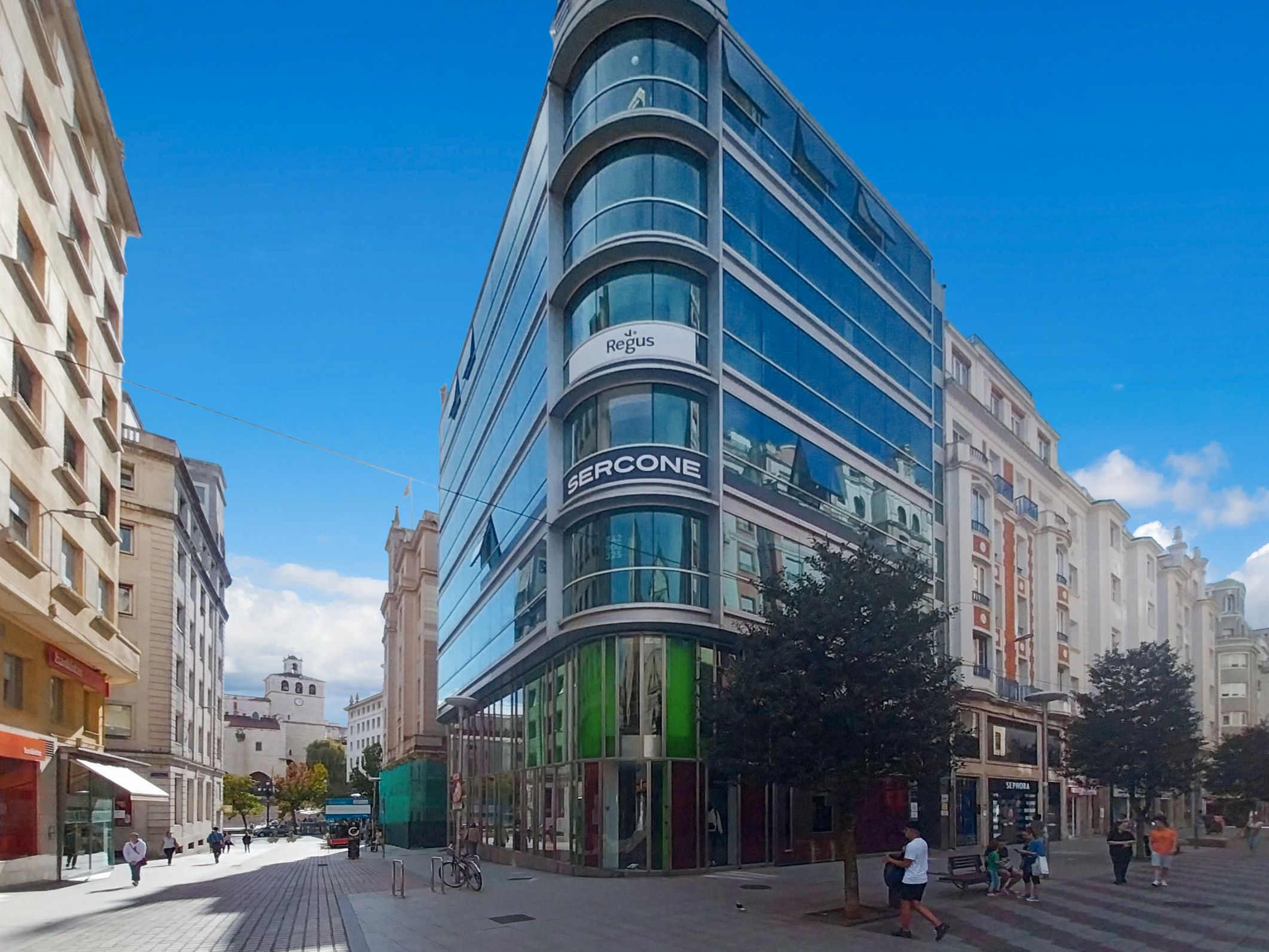 Vista exterior de Oficina de lloguer en Santander amb Aire condicionat, Calefacció i Moblat