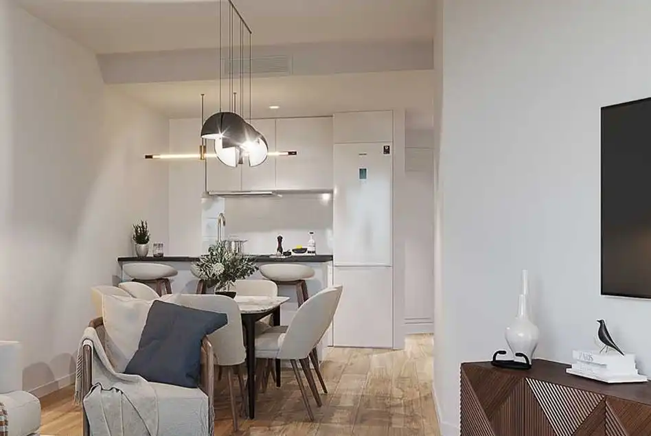 Kitchen of Flat for sale in Mijas  with Air Conditioner, Heating and Terrace