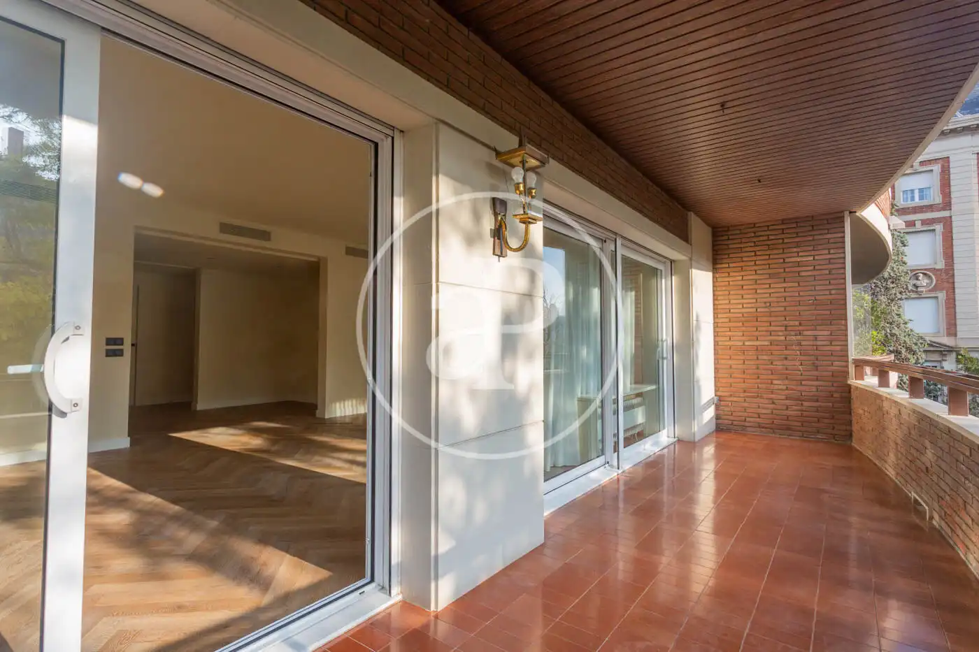 Terrace of Flat for rent in Barcelona  with Air Conditioner, Heating and Private garden