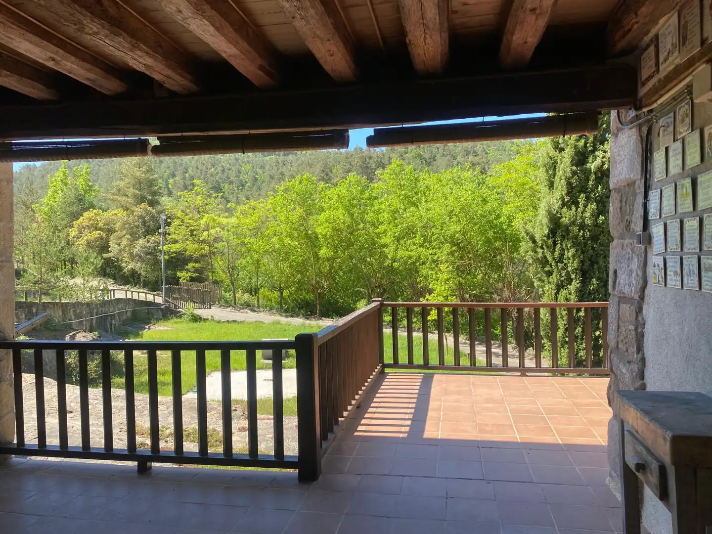Terraza de Finca rústica en venta en La Quar con Calefacción y Jardín privado
