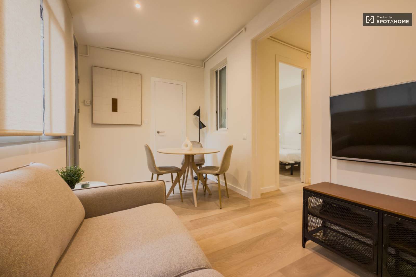 Sala d'estar de Apartament per a compartir en  Barcelona Capital amb Aire condicionat, Calefacció i Terrassa