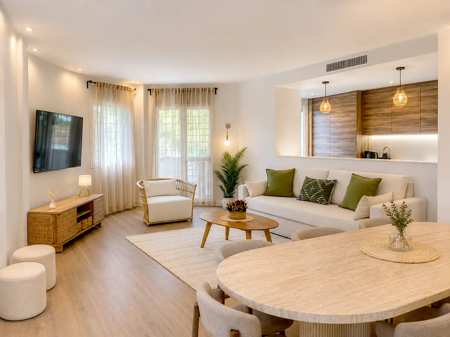 Sala de estar de Planta baja en venta en Estepona con Aire acondicionado, Terraza y Piscina