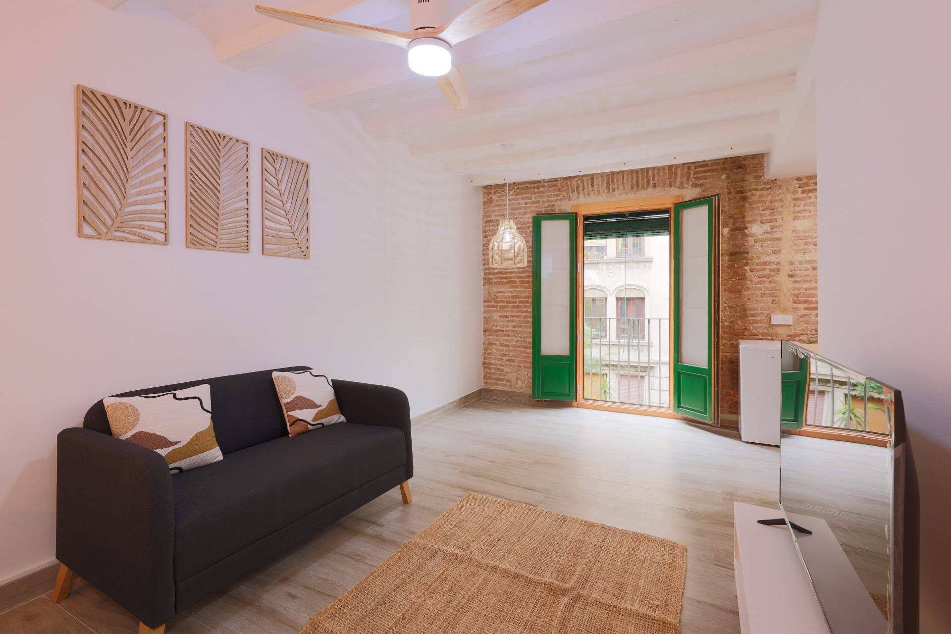 Living room of Flat to rent in  Barcelona Capital  with Balcony