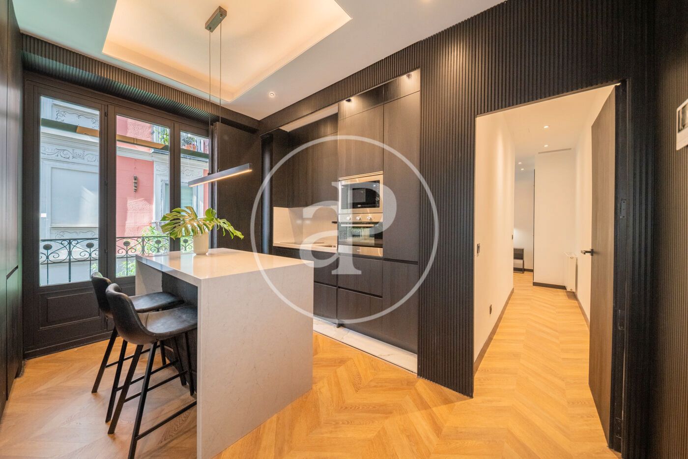 Kitchen of Flat for sale in  Madrid Capital  with Air Conditioner, Heating and Storage room