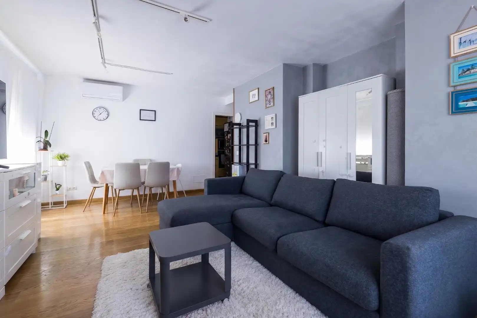 Wohnzimmer von Wohnung zum Verkauf in Llucmajor mit Klimaanlage, Heizung und Privatgarten