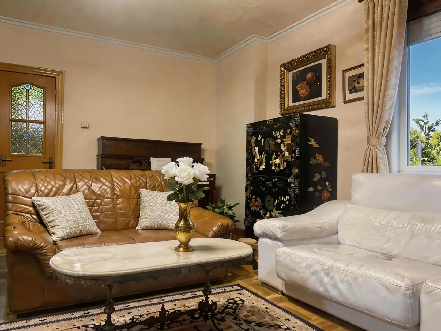 Sala de estar de Casa o chalet en venta en Gijón  con Jardín privado, Terraza y Balcón