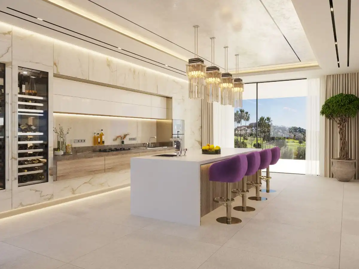 Cocina de Casa o chalet en venta en Benahavís con Aire acondicionado, Jardín privado y Terraza