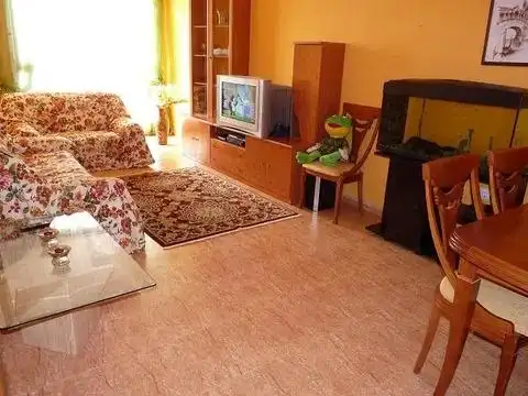 Sala de estar de Piso en venta en Roquetas de Mar con Aire acondicionado, Jardín privado y Terraza