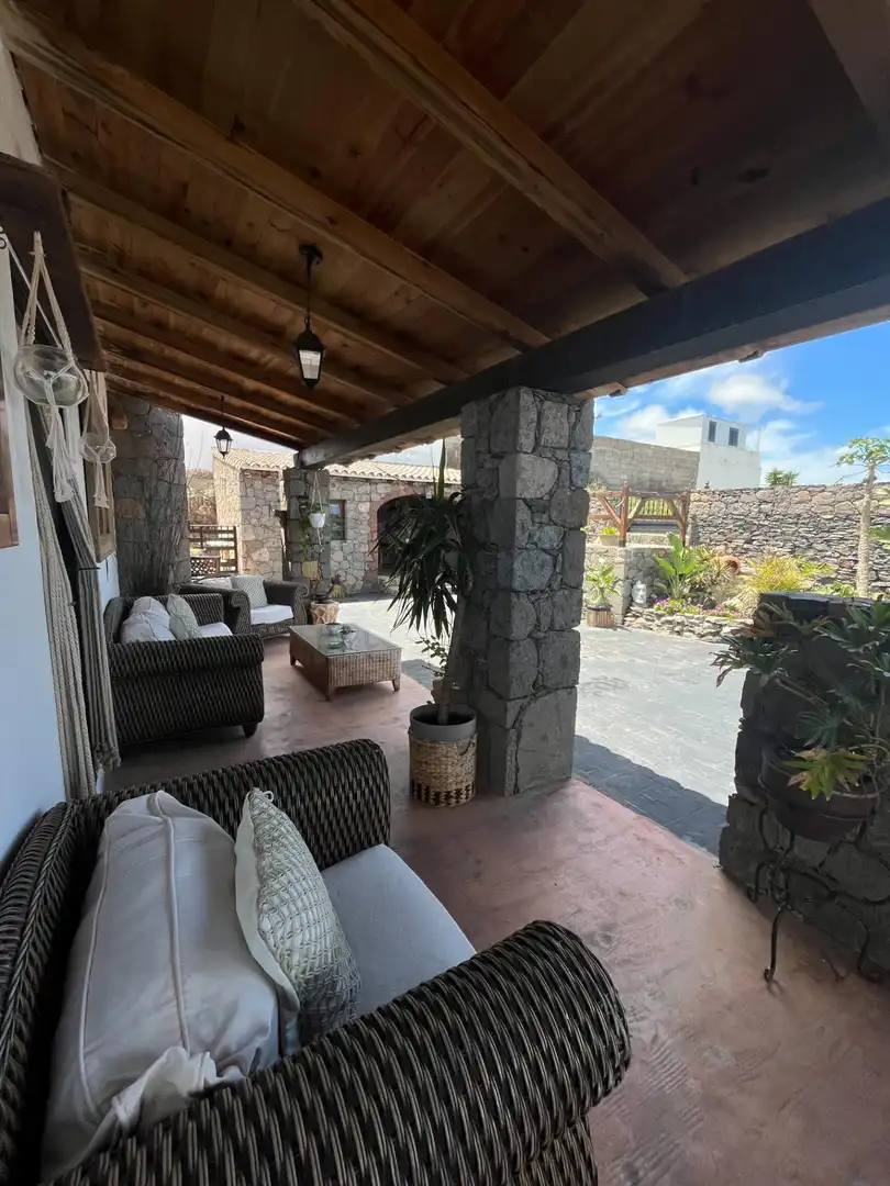 Terraza de Casa o chalet en venta en Moya (Las Palmas) con Jardín privado, Terraza y Amueblado