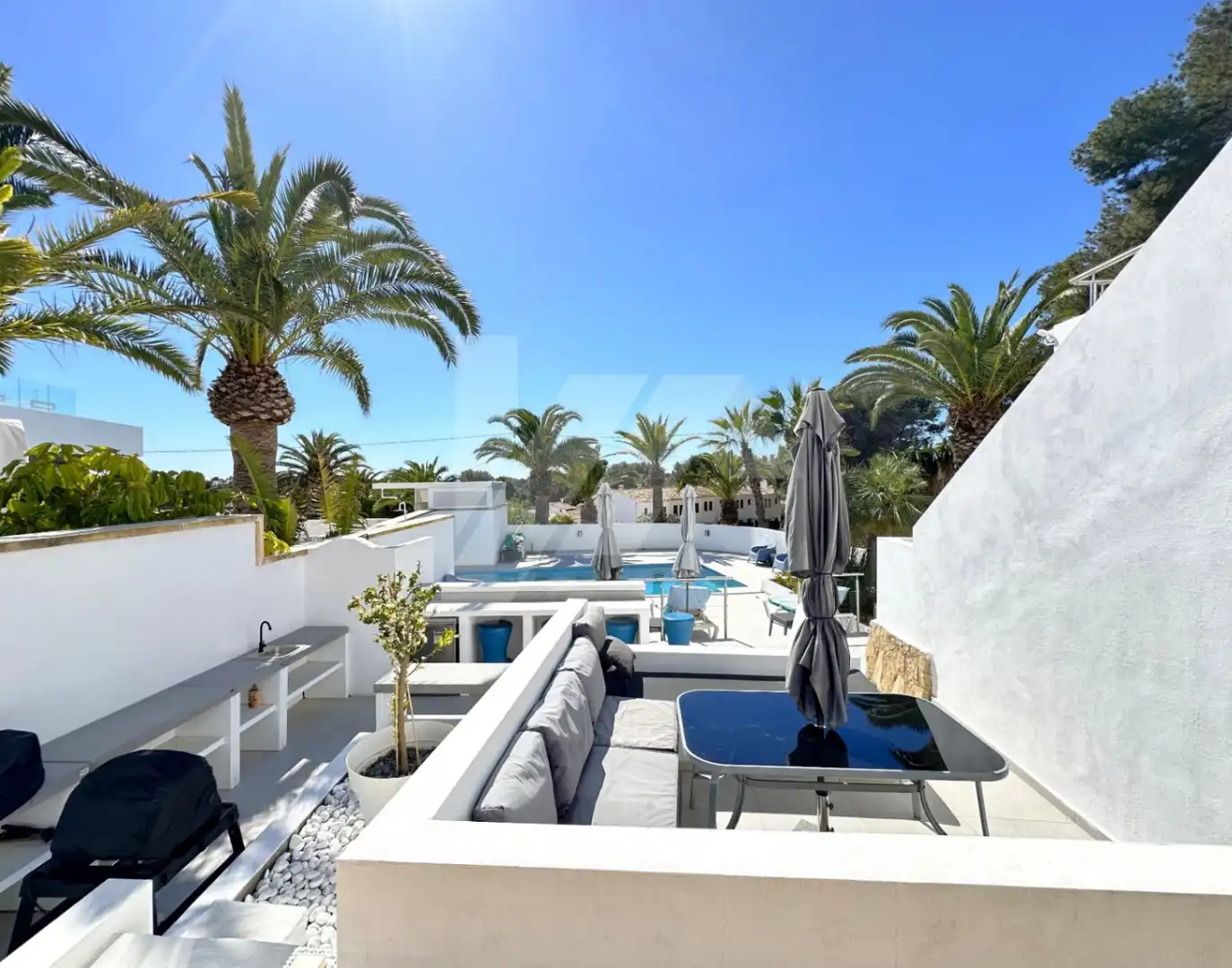 Terrassa de Casa o xalet en venda en Moraira amb Aire condicionat, Calefacció i Jardí privat