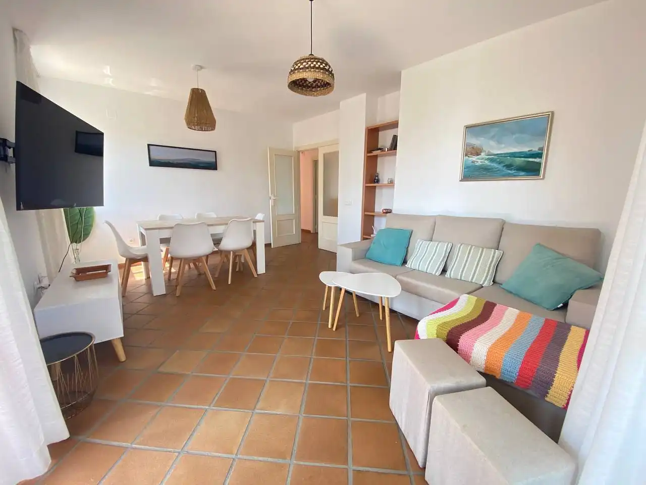 Living room of Flat for rent in Islantilla  with Air Conditioner, Terrace and Storage room